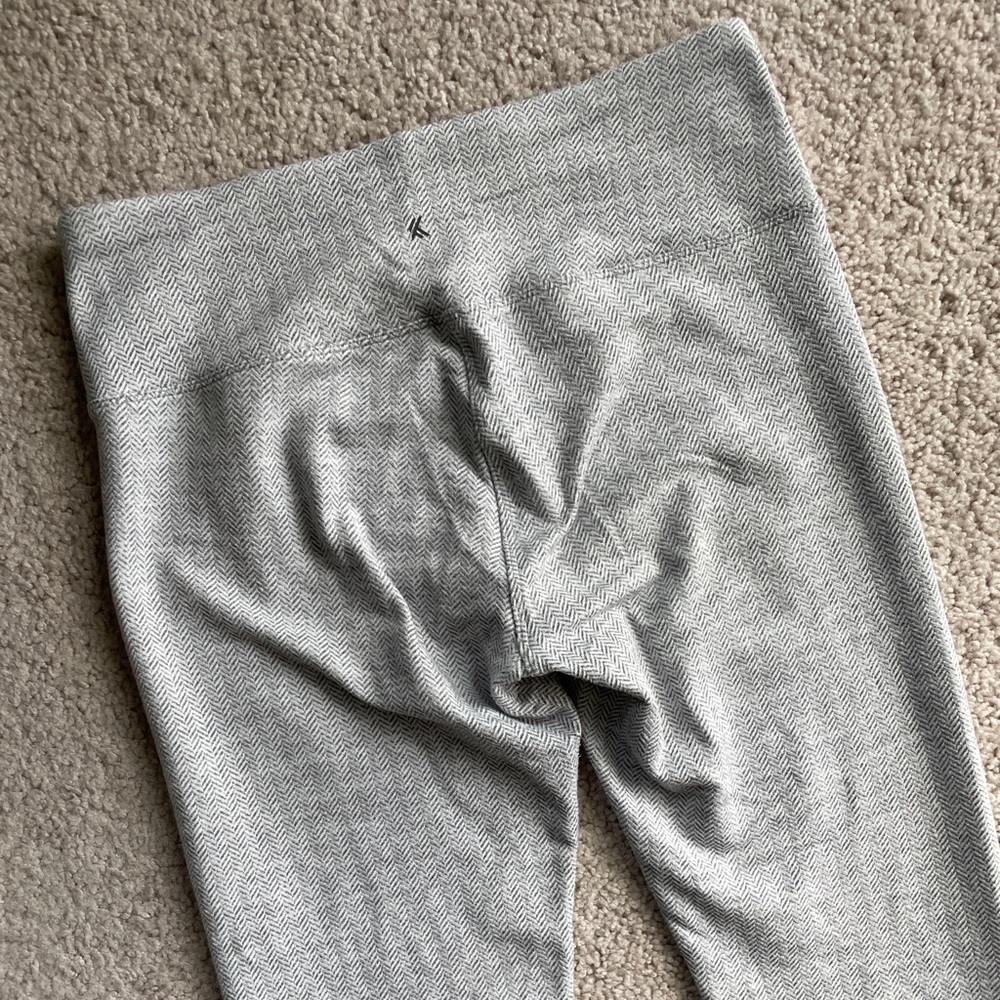 Kyodan Herringbone Fleece Cold Weather High Rise  Leggings Size Small Jacquard - Picture 4 of 9